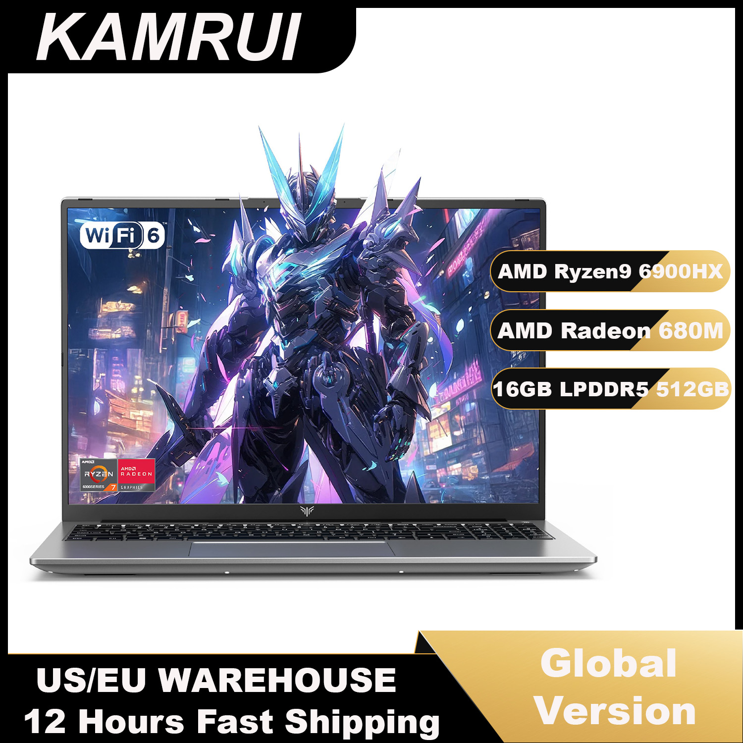 KAMRUI 16inch Laptop AMD Ryzen - Ddr4 2400Mhz 评论和价格