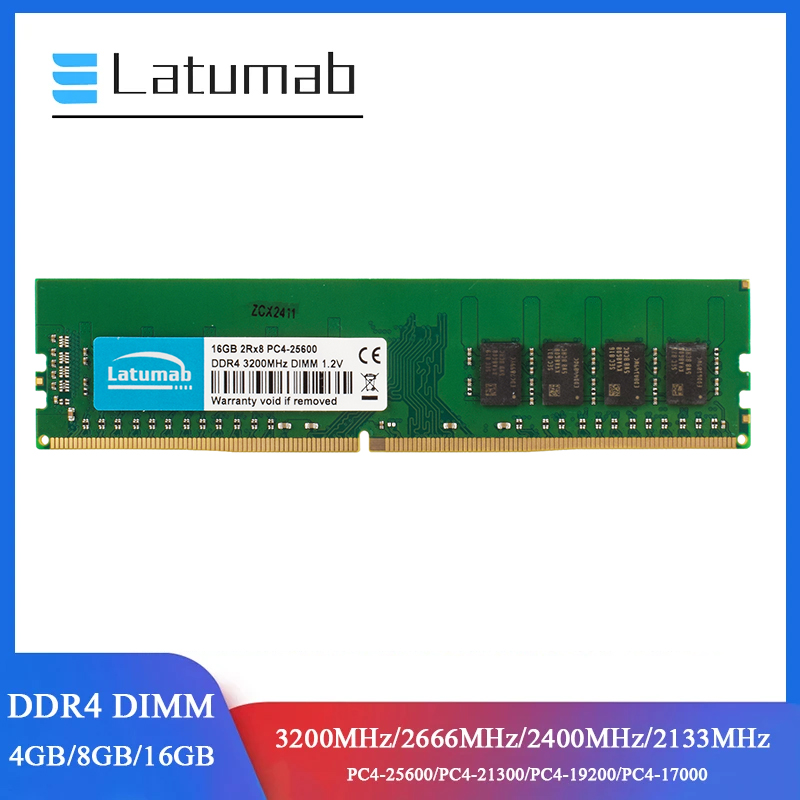 Latumab RAM DDR4 Desktop Memor - Ddr4 3200 16Gb 评论和价格