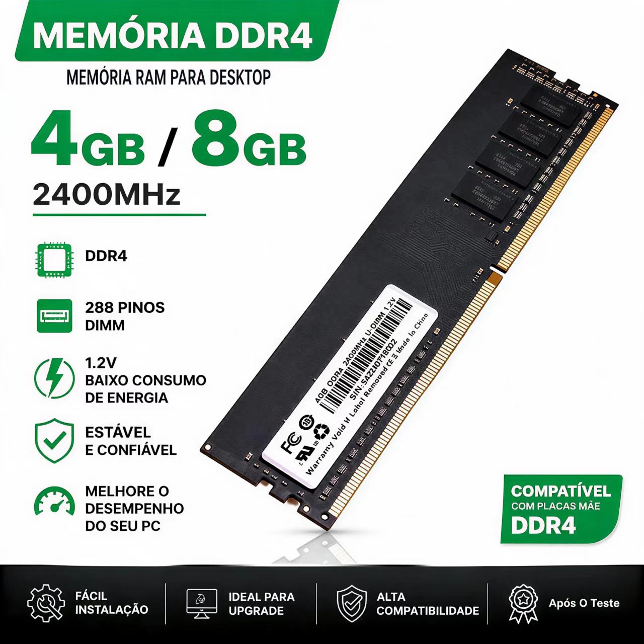 DDR4 RAM 4GB 8GB 2400MHz Deskt - Ddr4 3200Mhz 评论和价格