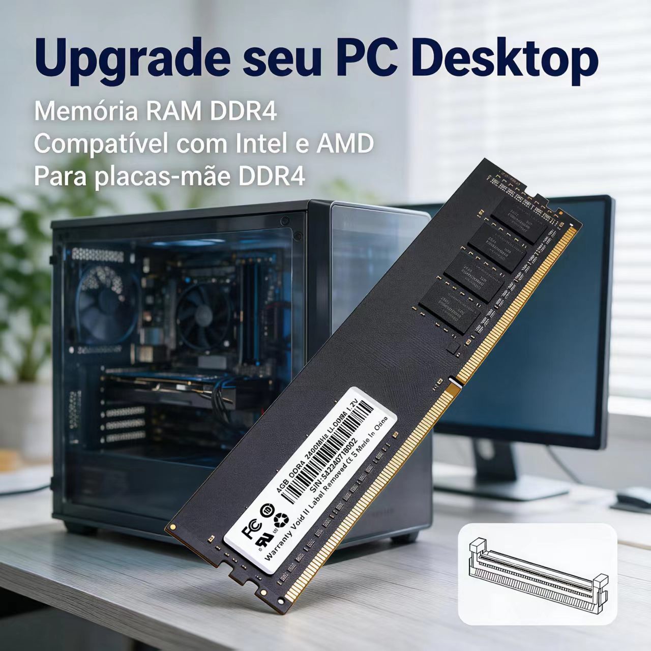 DDR4 RAM 4GB 8GB 2400MHz Deskt - Ddr4 3200Mhz 评论和价格