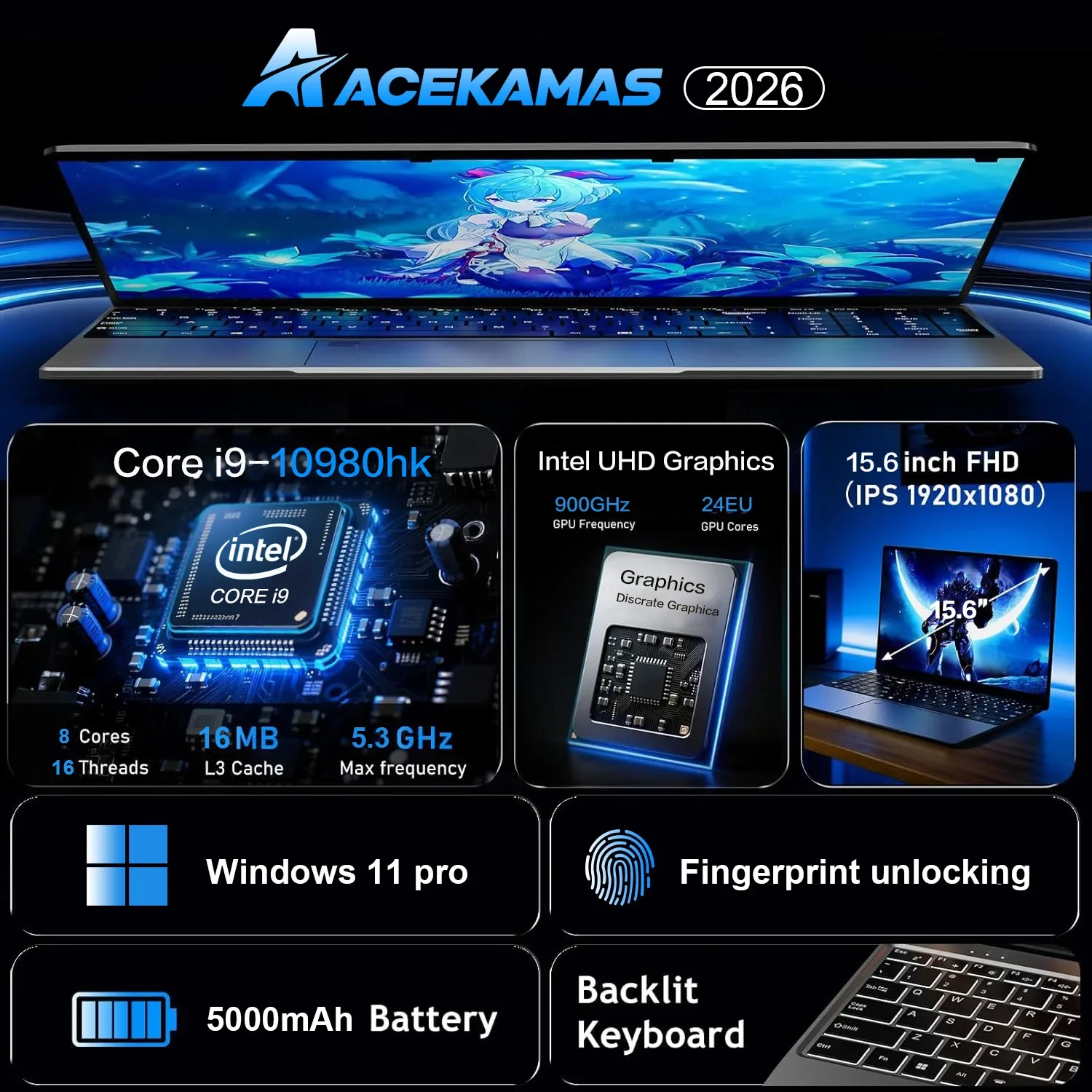 15.6inch Potrable Laptop Intel - Ddr4 16Gb 评论和价格