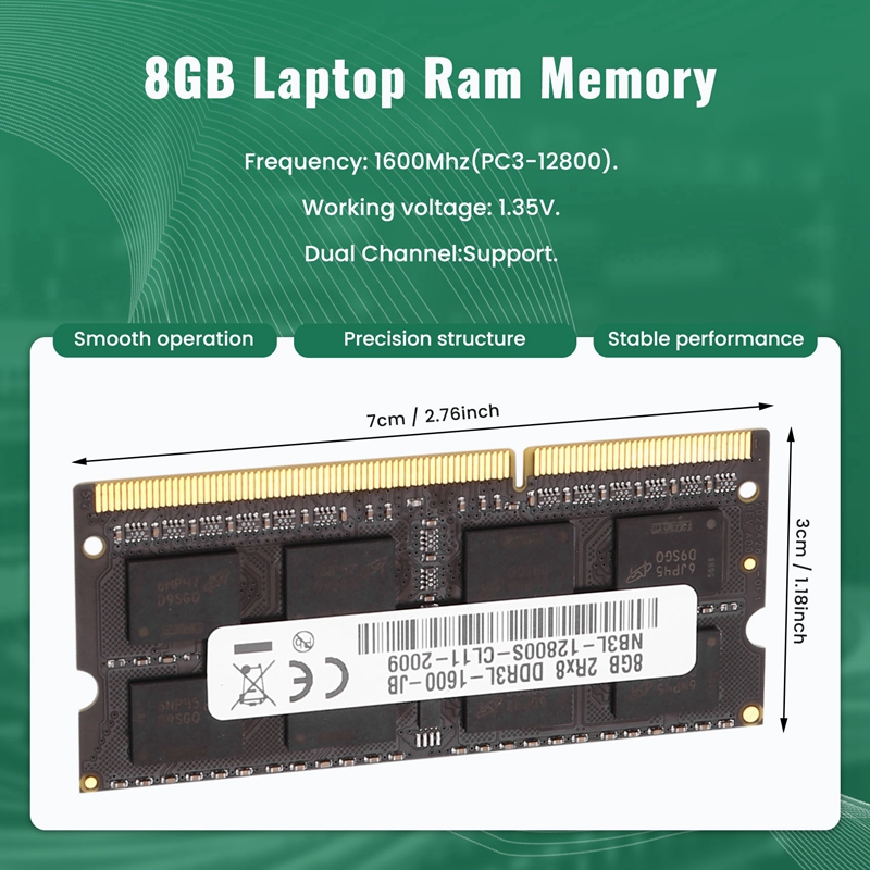 DDR3 8GB Laptop Ram Memory 160 - Ddr3 8Gb 评论和价格