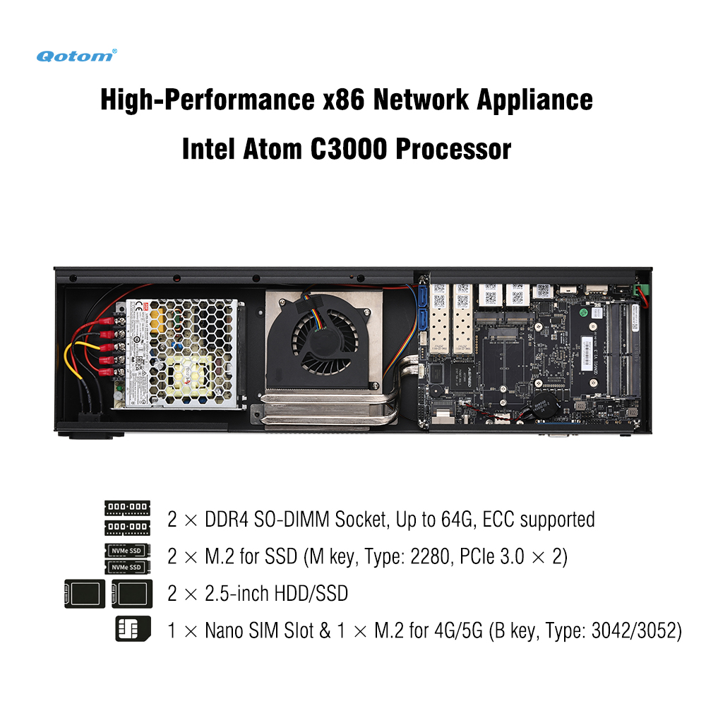 Q20300G9 1U Rack - Atom C3000  - Ddr4 Desktop Ram 评论和价格